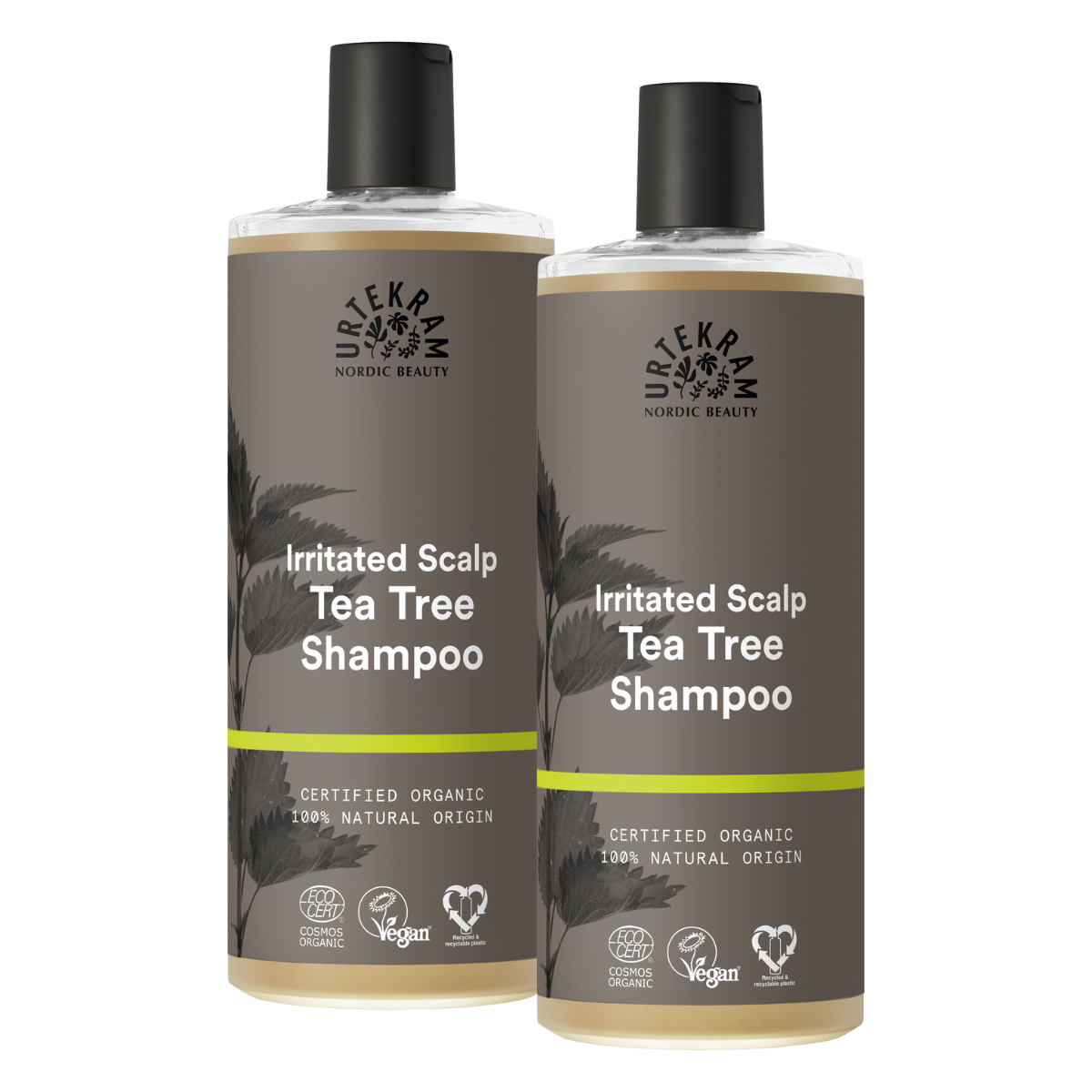 Pack of 2 Urtekram Antibacterial Tea Tree Shampoo 500 ml