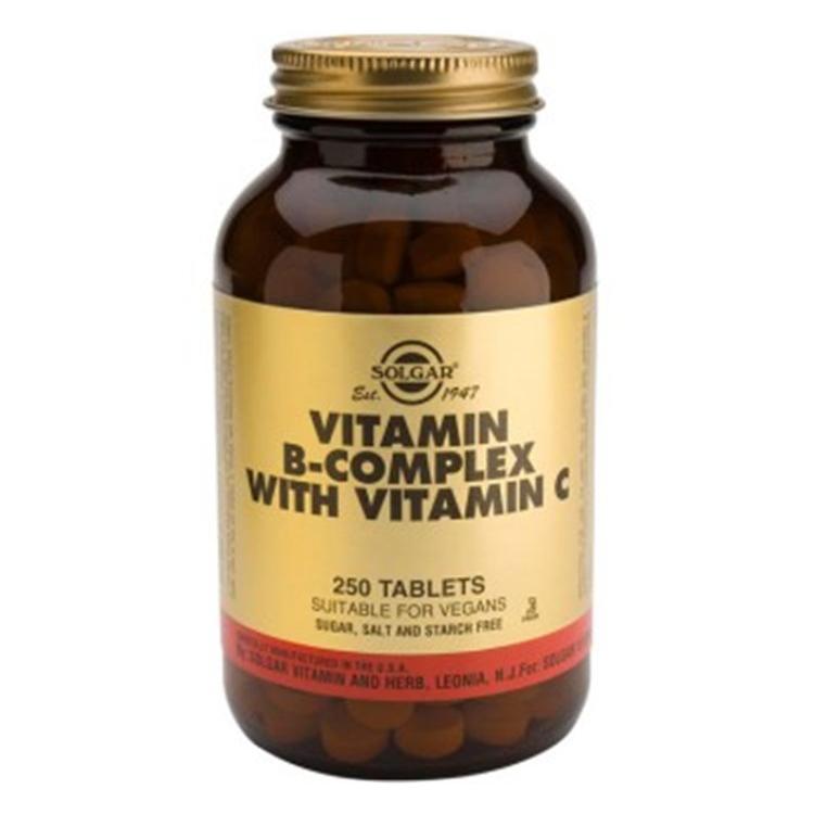 Vitamin B-Komplex mit Vitamin C 250 Tabletten – Solgar
