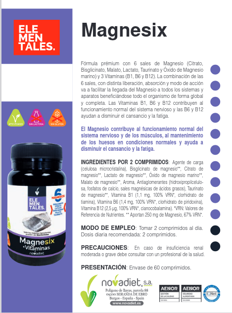 Magnesix Novadiet 30 gélules