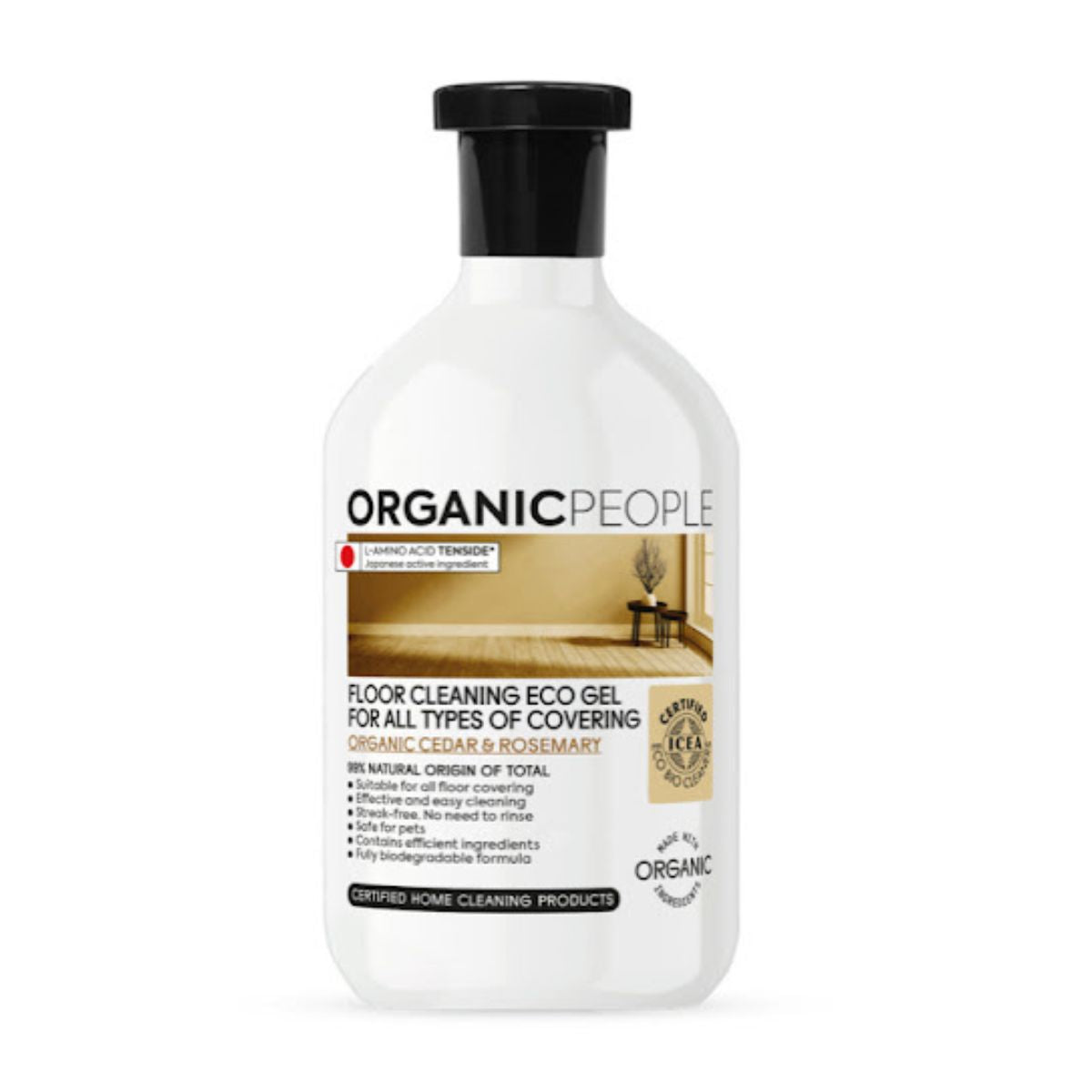 Ökologisches Bodenreinigungsgel mit Bio-Kiefer und Bio-Rosmarin, Organic People, 500 ml