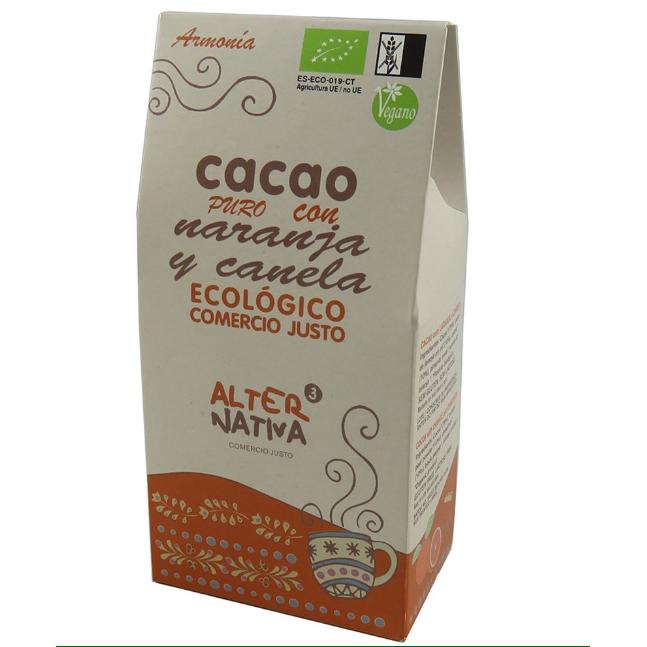 Cacao puro Armonía con cannella e arancia Alternativa 125 g