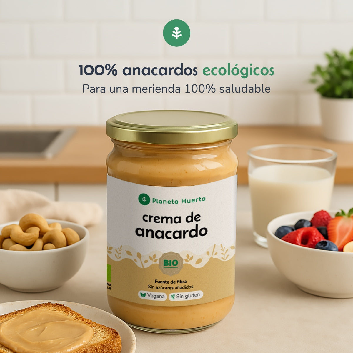 Crema di anacardi ECO Planeta Huerto 350 g