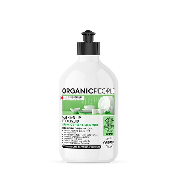 Ökologisches Geschirrspülmittel – Bio-Limette und Minze Organic People 500 ml