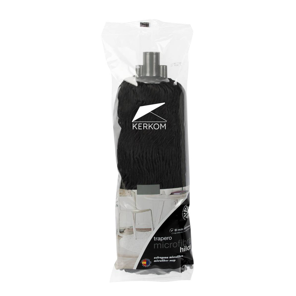 Mop in microfibra nero PET Kerkom