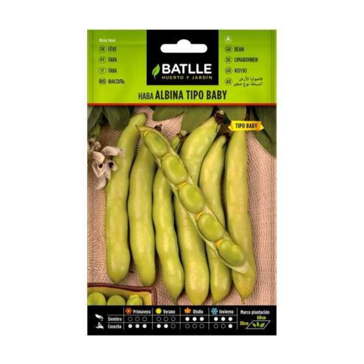 Semi di fava albina baby 50 g Batlle