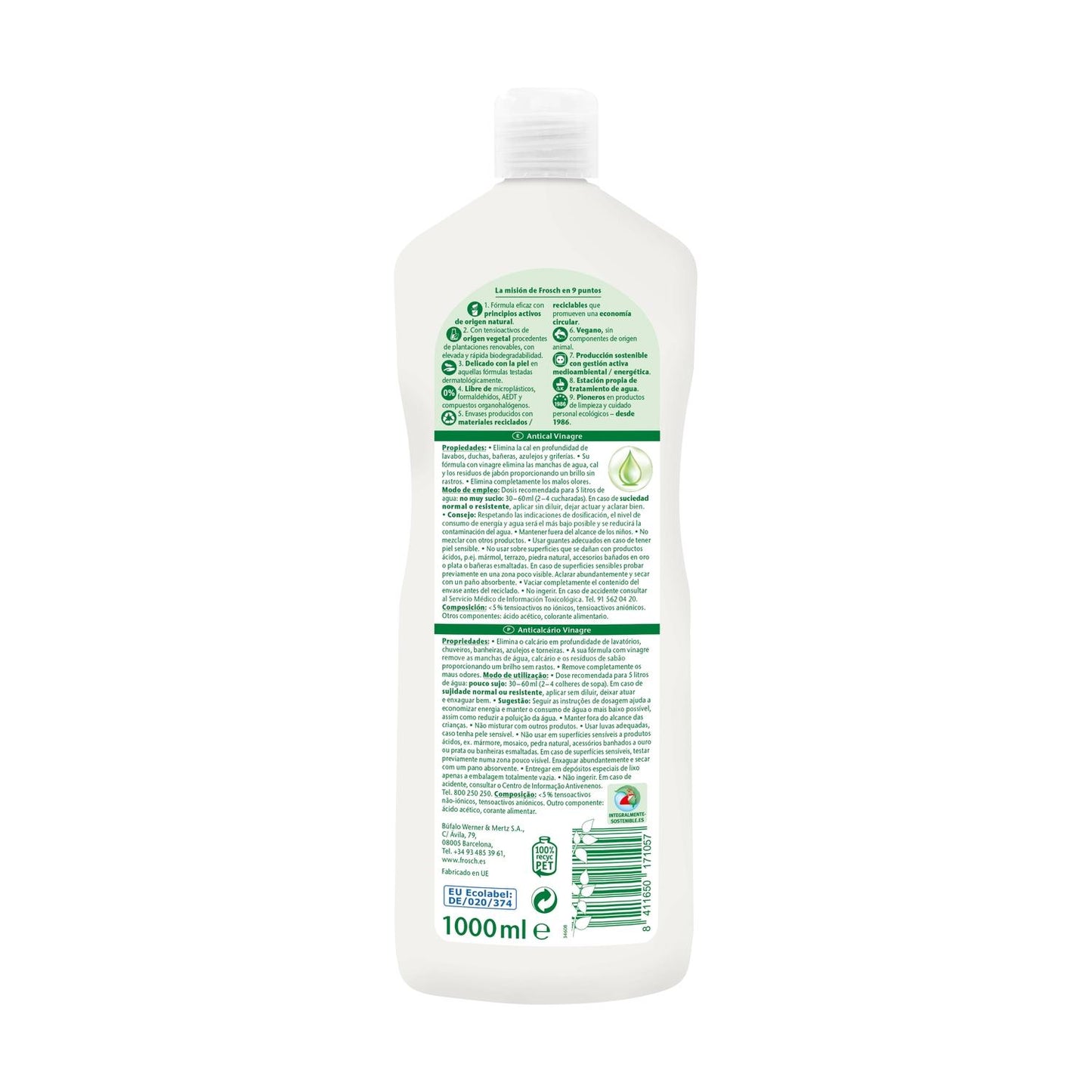 Eco Frosch Entkalkungsessig 1000 ml