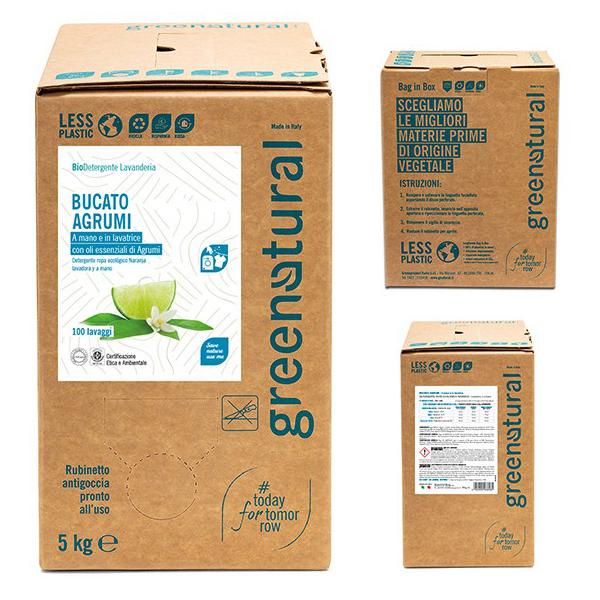 Lessive liquide Greenatural aux agrumes 5 kg