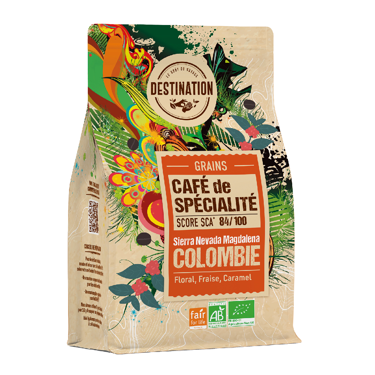 Café de Especialidad en Grano Colombia BIO Destination 180 g