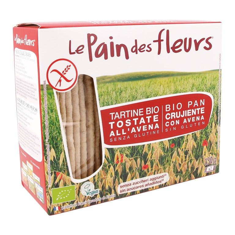 Craquelins croustillants grillés à l'avoine biologique, sans gluten, Le pain de fleurs 150 g