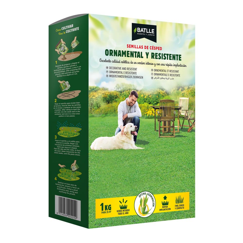 Graines de gazon ornemental et résistant Batlle 1 kg