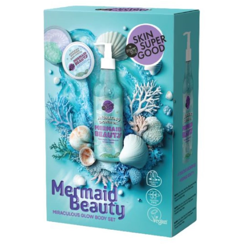 Zestaw do pielęgnacji ciała „Miraculous Glow”, Fantasy Bar 250 ml/100 ml
