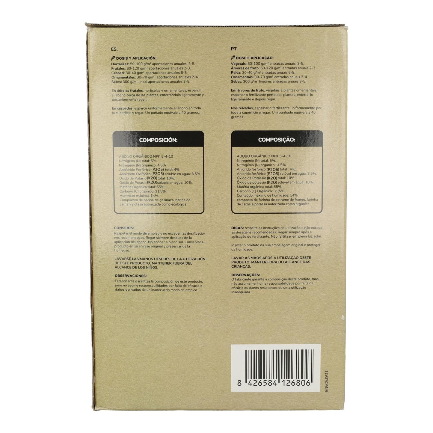 ECO Universal-Dünger Planeta Huerto 2 Kg