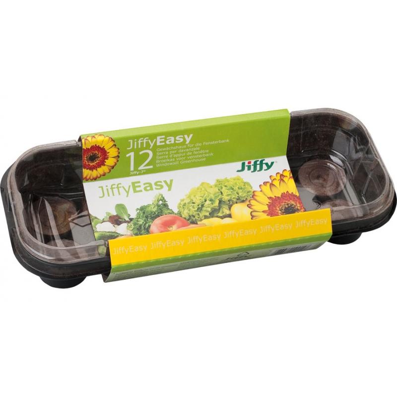 Zaadbak met kas + 12 turfblokjes