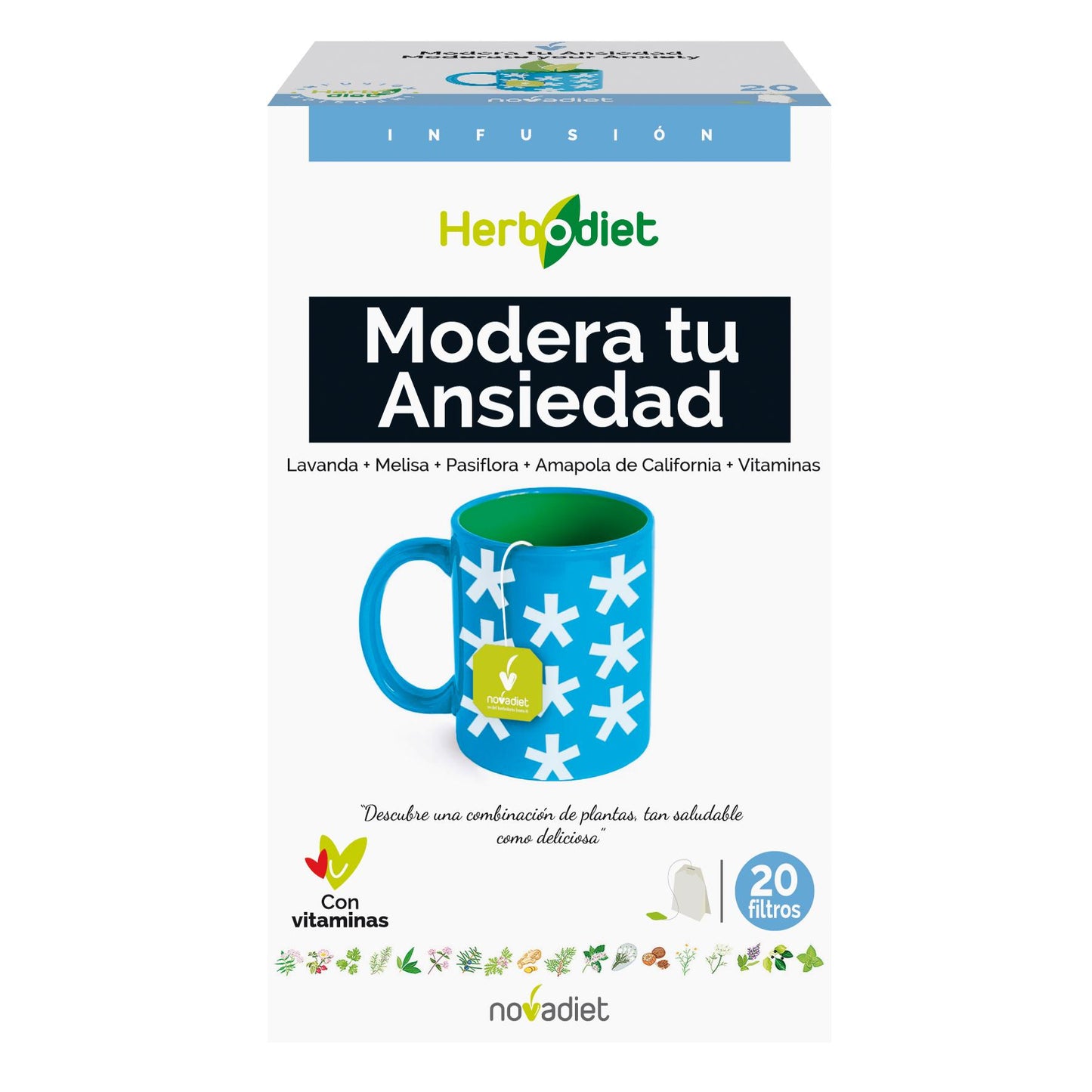 HERBODIET Dämpa din ångest. Novadiet 20 filter