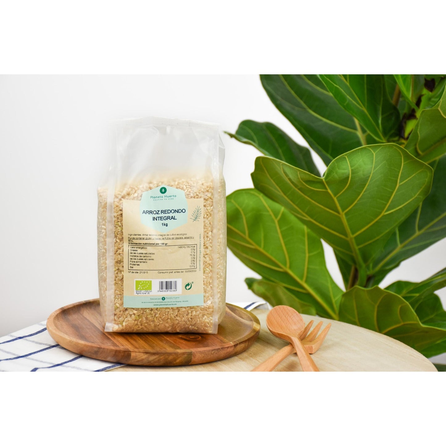 Whole grain round rice ECO Planeta Huerto 1 kg