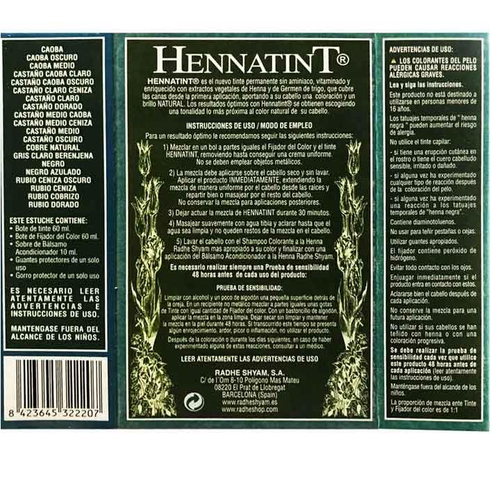 Hennatint Hellgrau Aubergine 120 ml Radhe