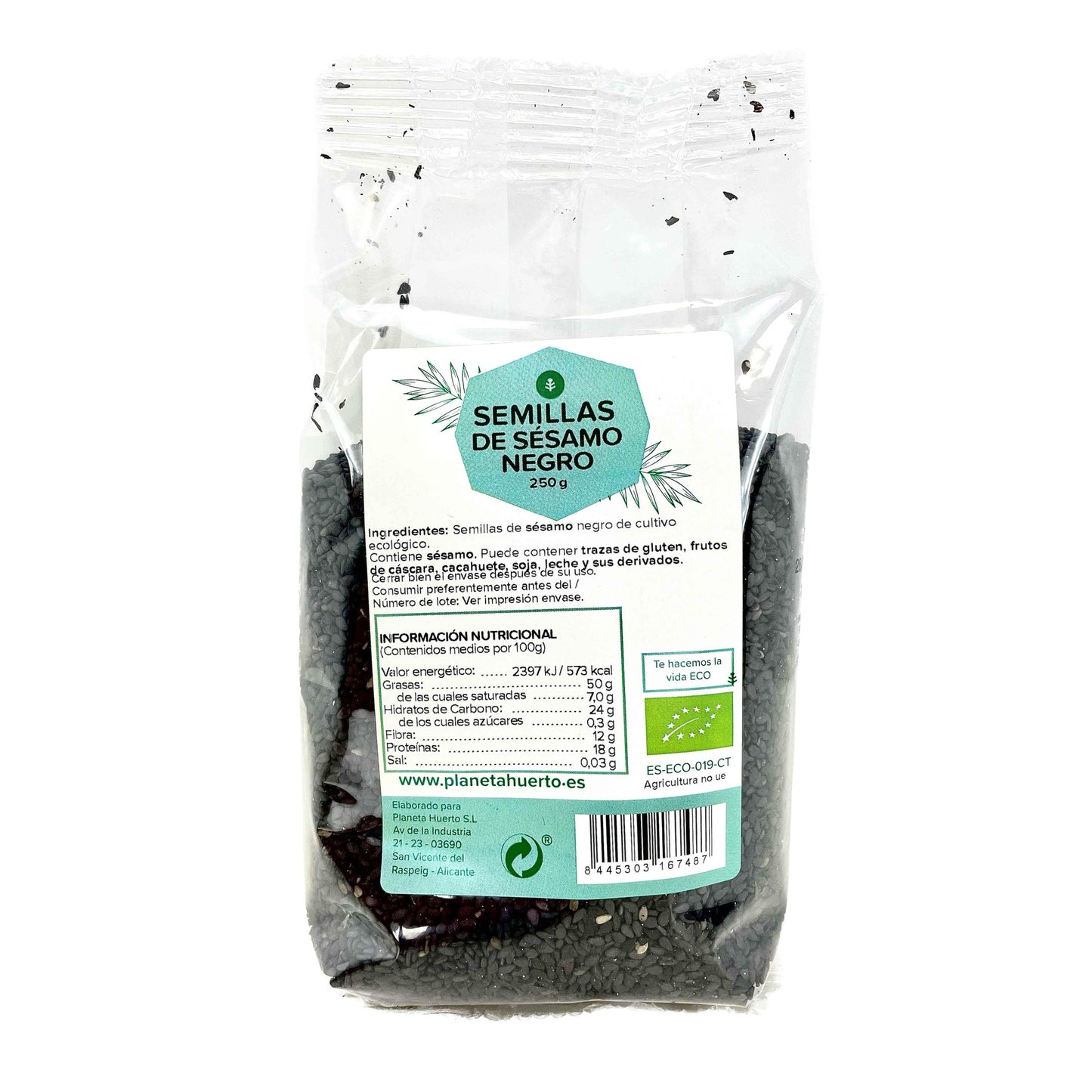 Zwarte sesam ECO Planeta Huerto 250 g