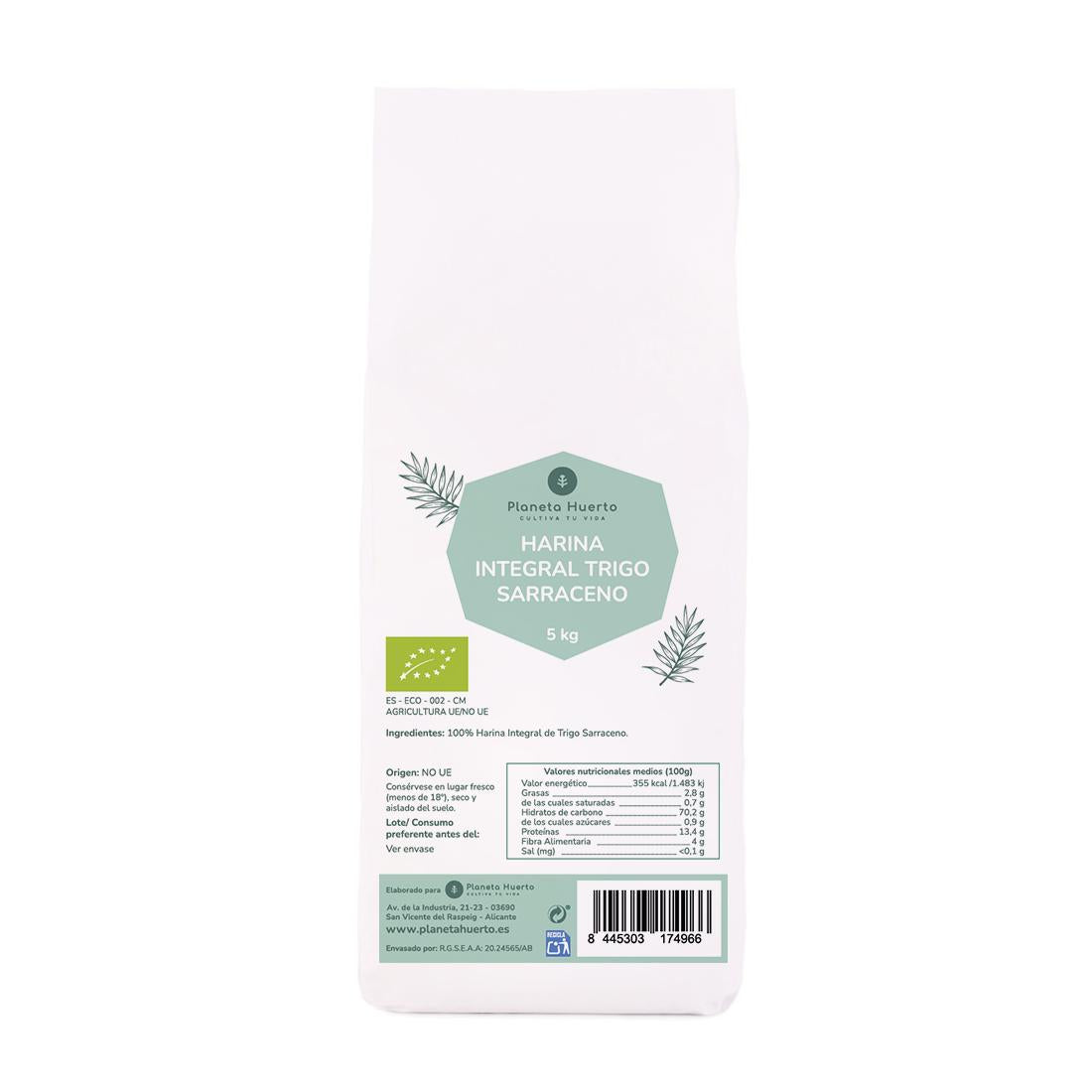 Farine complète de sarrasin Eco Planeta Huerto 5 Kg