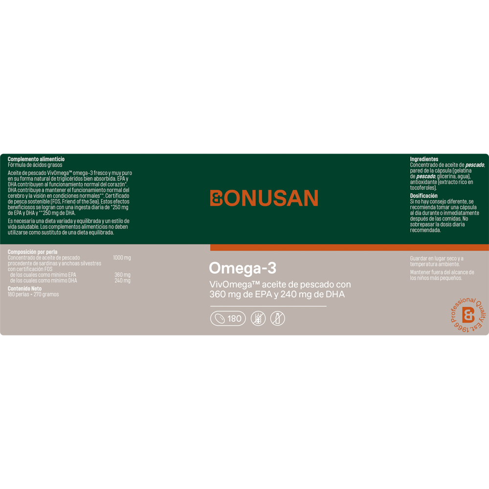 Pakket 2x Omega-3 Bonusan 180 capsules