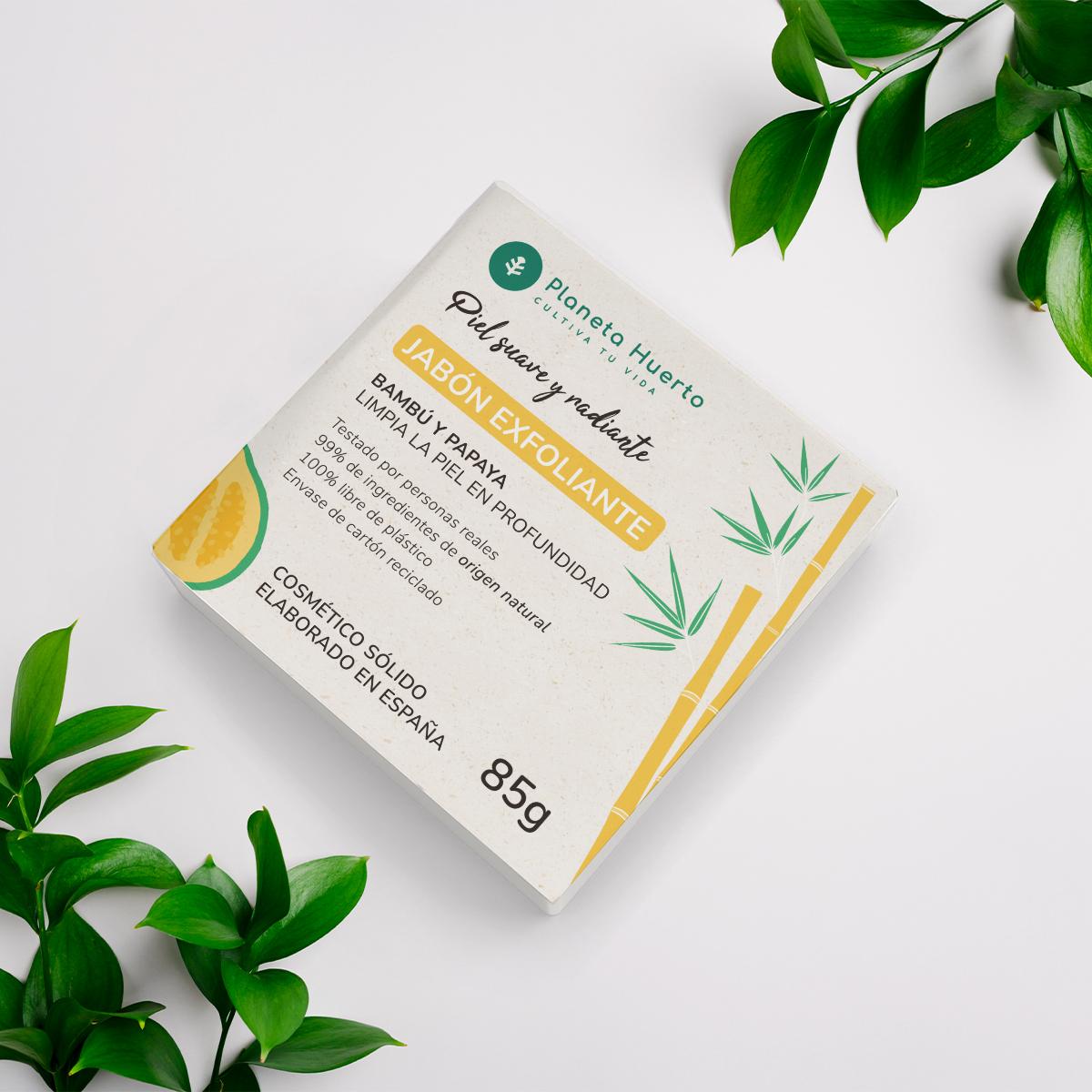 Exfoliërende zeep met papaja-extract Planeta Huerto 85 g
