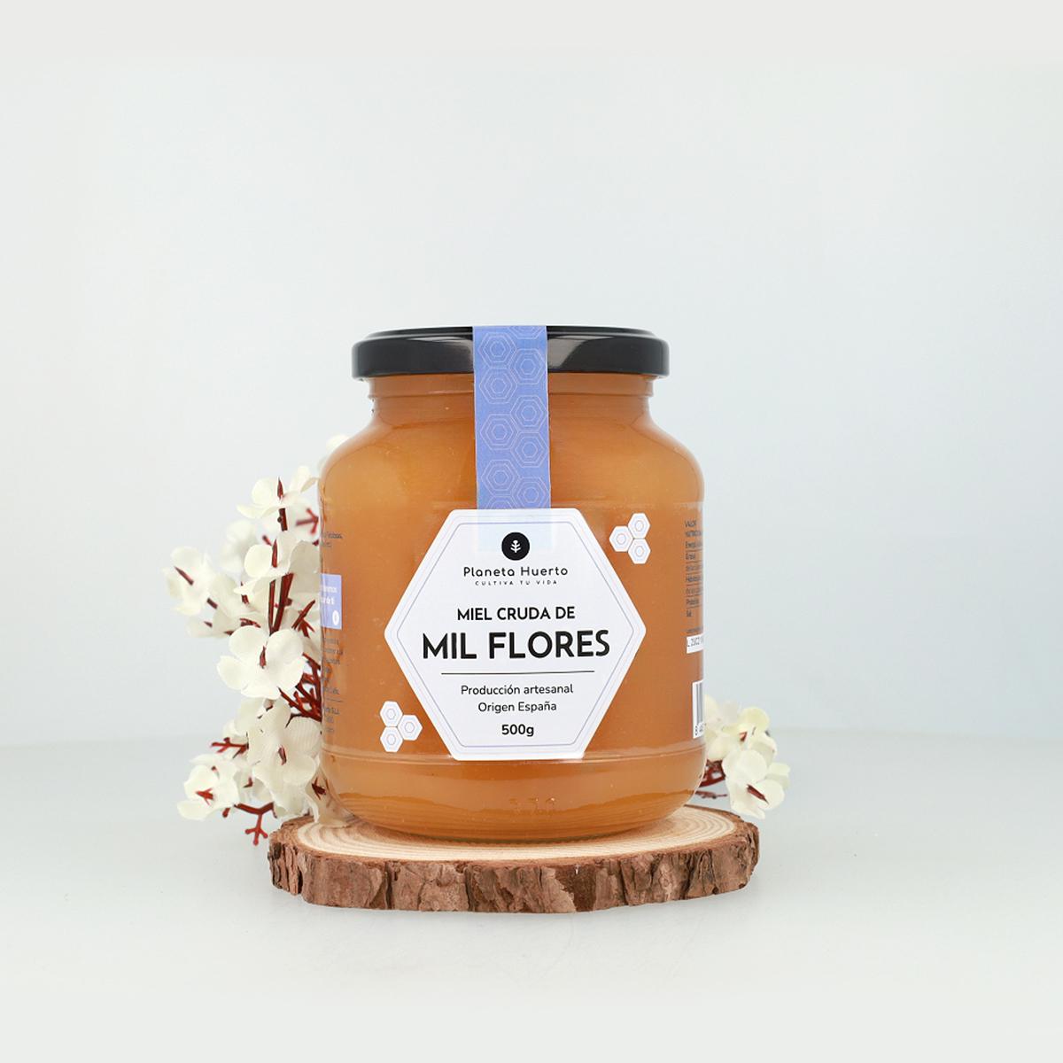 Thousand Flowers rå honung Planeta Huerto 500 g