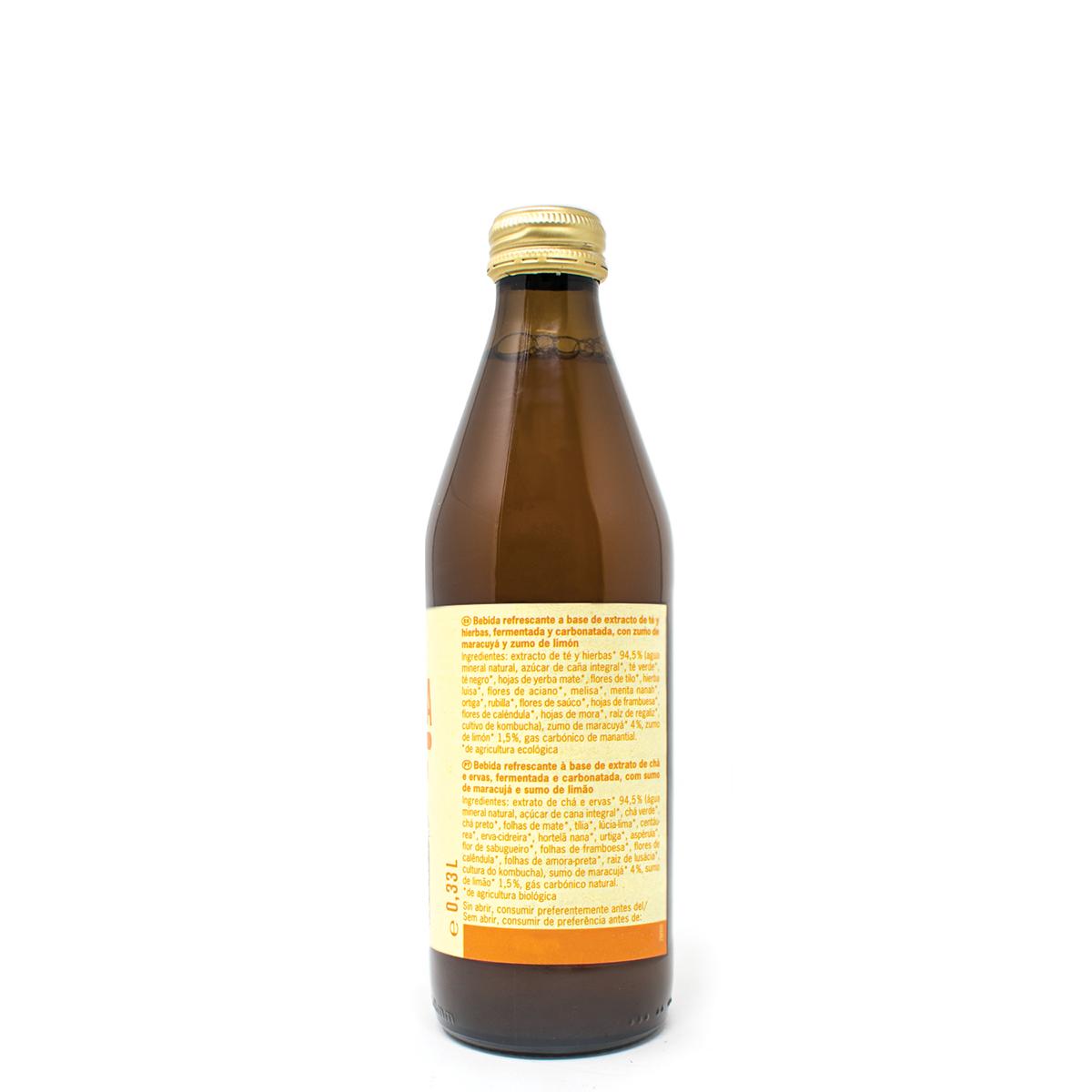 Kombucha de Maracuyá y Limón Bio Voelkel 330 ml