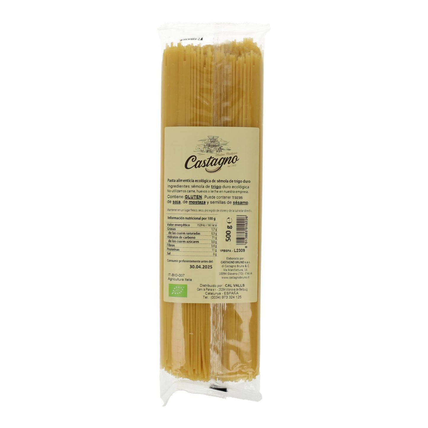 Spaghetti di grano duro ECO Castagno 500 g