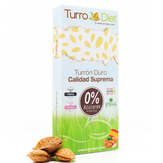 Nougat dur à la stévia 150 g Turro Diet