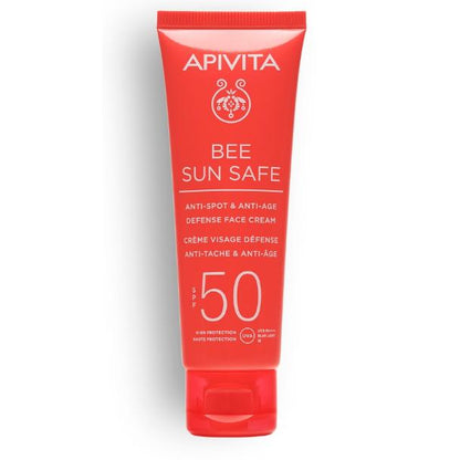 Crème solaire anti-taches SPF50 Apivita 50 ml