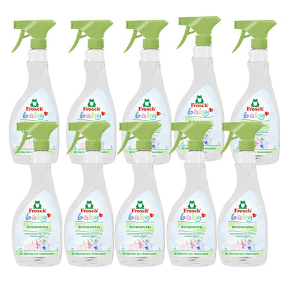 Lot de 10 détachants pour bébés Frosch 500 ml