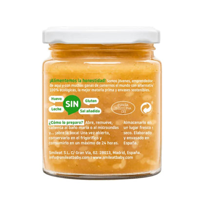 Tarrito Arroz con pavo y verduras Ecológico CA CHI TOS Smileat, 230g