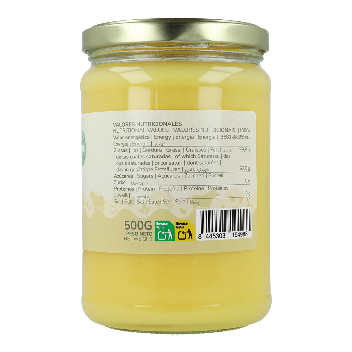 Packung 6xGhee geklärte Butter ECO Planeta Huerto 500 gr