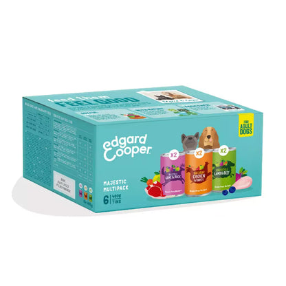 Multipack våtfoder för hundar Edgard & Cooper 6 x 400 g
