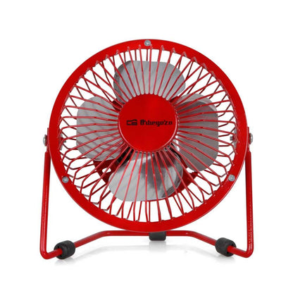 Ventilateur USB de bureau rouge PW 1021 Orbegozo 10 cm