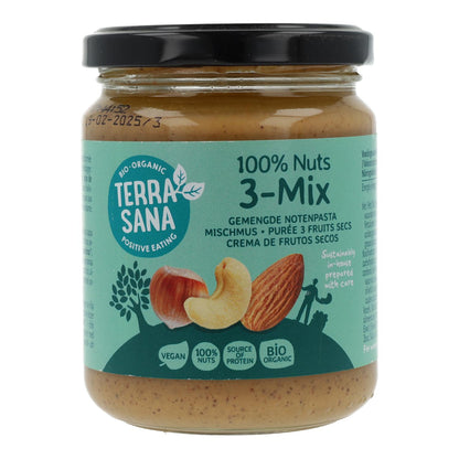 3-Mix Trockenfruchtcreme (ohne Erdnüsse) Terrasana 250 g