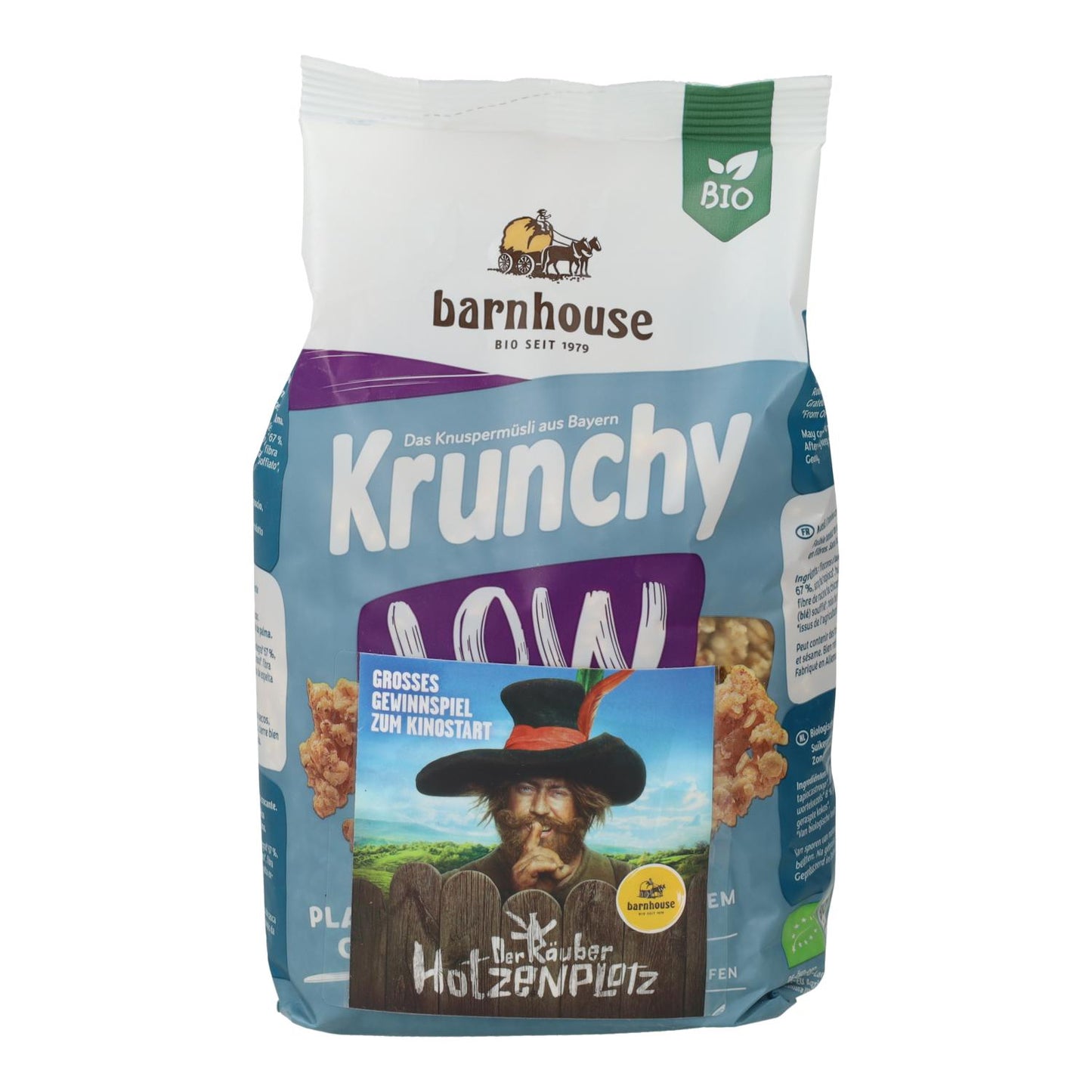 Suikerarme havermout Krunchy Barnhouse 375 g