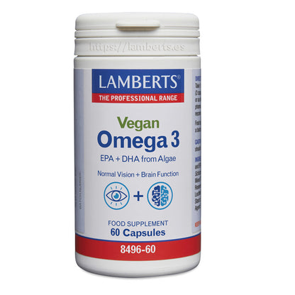 Oméga 3 végétalien – 60 gélules, Lamberts