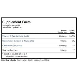 D-glucarate calcium 400 mg  Solaray, 60 gélules