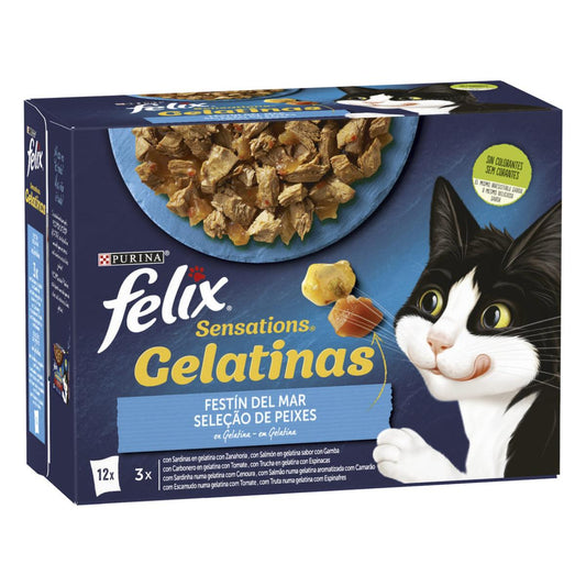 FELIX Sensations Festmahl aus dem Meer Gelees Multipack 12 x 85 g