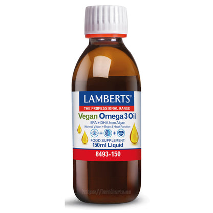 Omega 3 wegańska w płynie, Lamberts, 150 ml