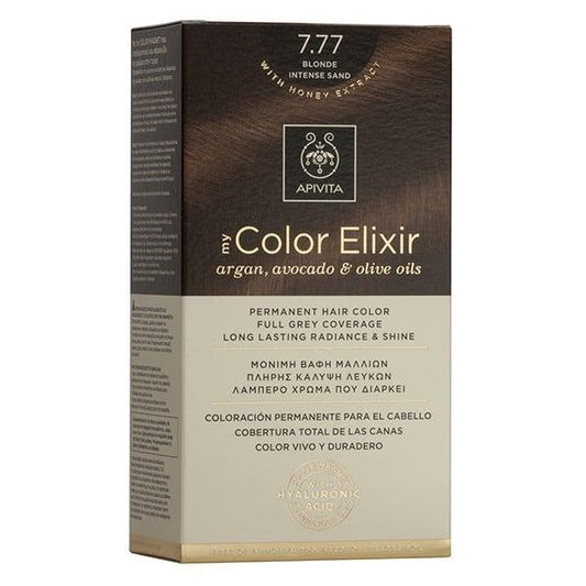 Haarfarbe My Color Elixir N7.77 Intensives Sandblond Apivita