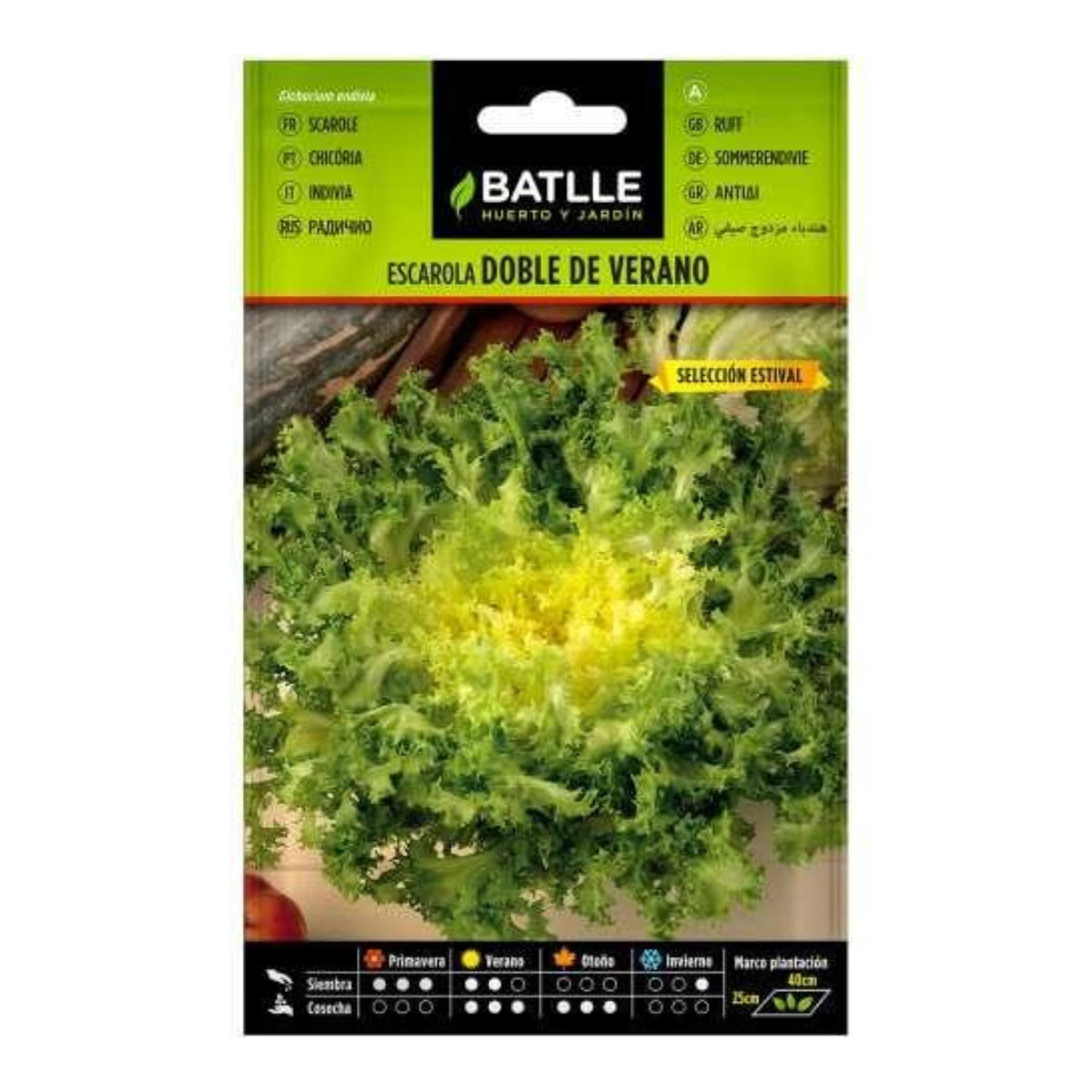 Batlle double summer escarole seeds