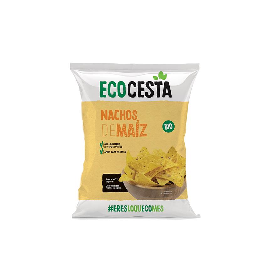 Nachos di mais naturali biologici, 125 g Ecocesta