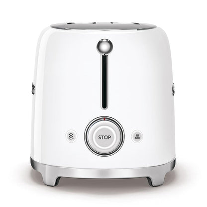 Grille-pain SMEG 2 fentes style années 50 blanc