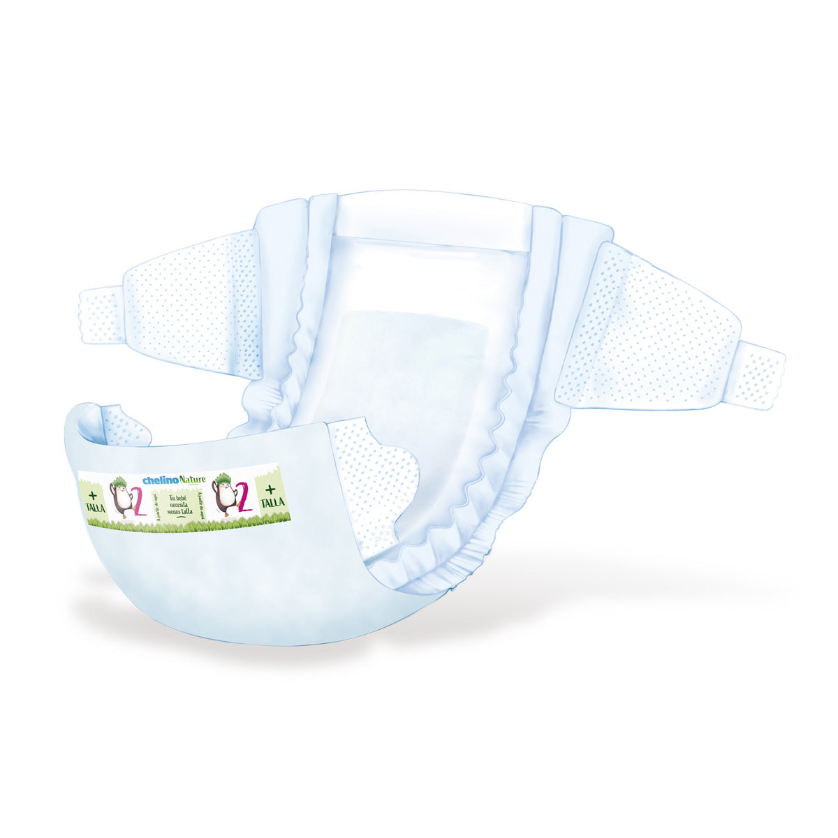 Zestaw 6x pieluchy T2 3-6 kg Chelino Nature 28 szt.