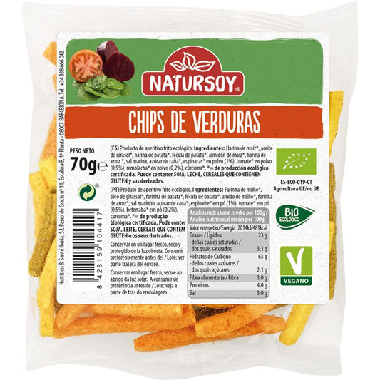 Grönsakschips Natursoy 70 g