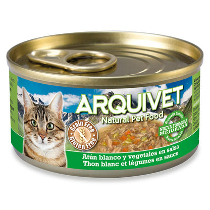 Thon blanc et légumes en sauce Arquivet 80 g Nourriture humide pour chats