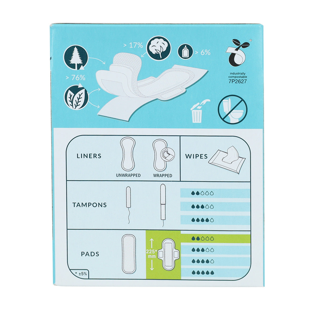 Podpaski higieniczne z skrzydełkami Natracare 14 szt.