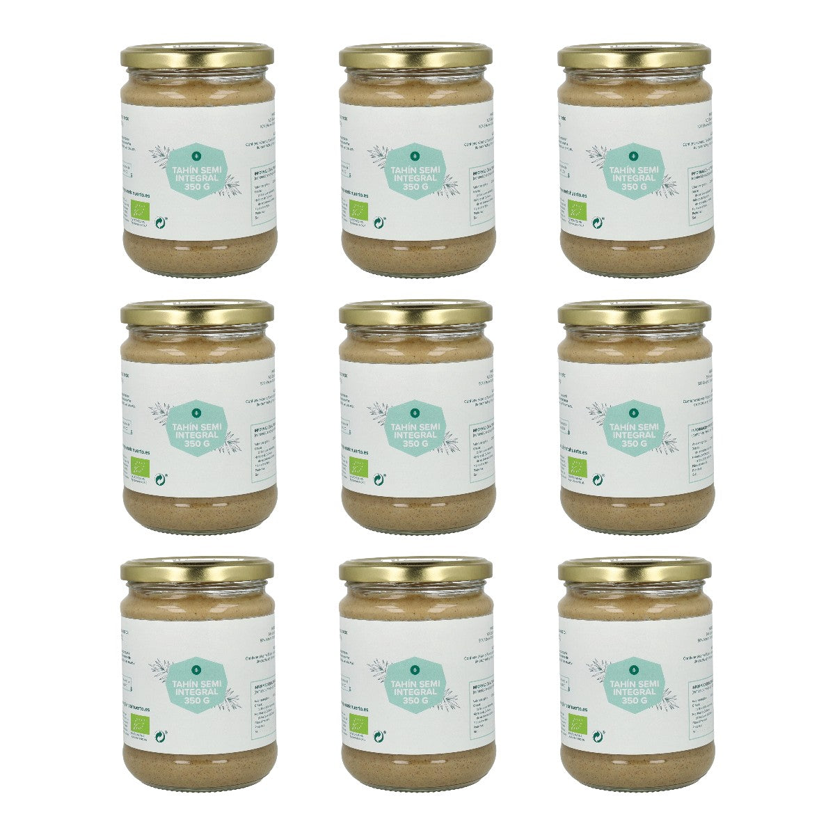Pack 9x Tahín Semi Integral ECO Planeta Huerto 350g