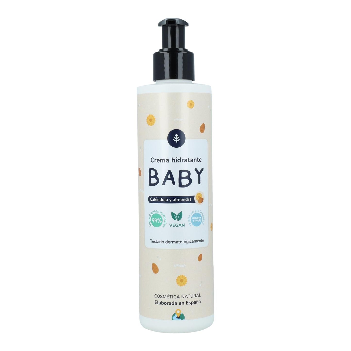 Calendula en Amandelen Kinderpakket: gel en shampoo + hydraterende crème Planeta Huerto